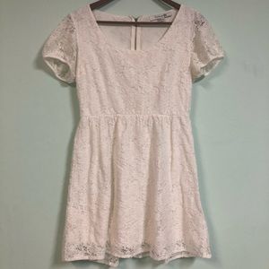 Forever 21 White Lace Babydoll Dress